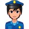 Police Officer - Medium Light emoji on Emojidex
